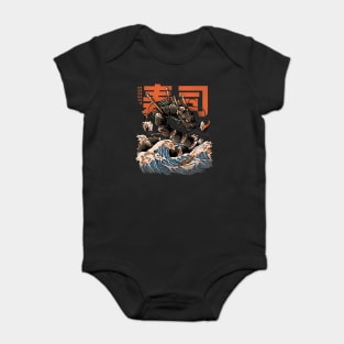 The Black Sushi Dragon Baby Bodysuit